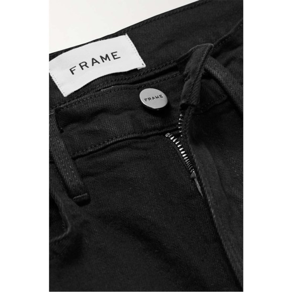 FRAME Le Vintage Bermuda Frayed Denim Shorts - Picture 6 of 7